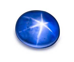 Judging gemstone color is important.  Image of 21.68 carats Star Blue sapphire sold on ebay