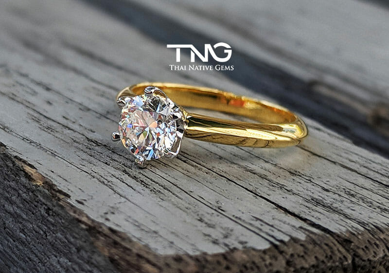 Custom made 1 carat Diamond Engagement Ring from Bangkok, Thailand
