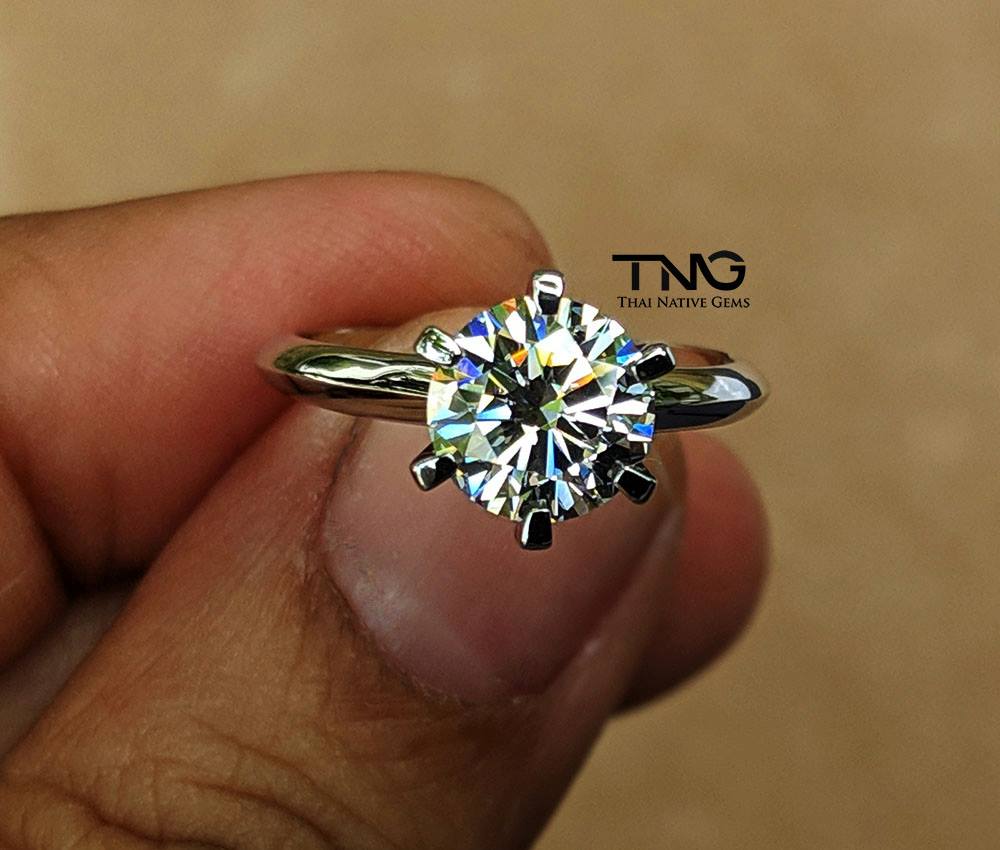 Custom made 1.50 carat Diamond Engagement Ring from Bangkok, Thailand
